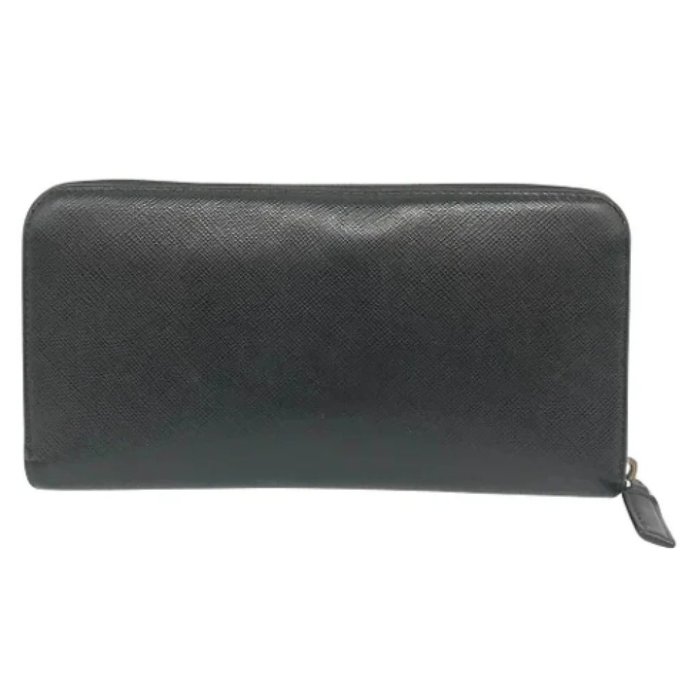 Prada Vintage Pre-owned Leather wallets Black Dames
