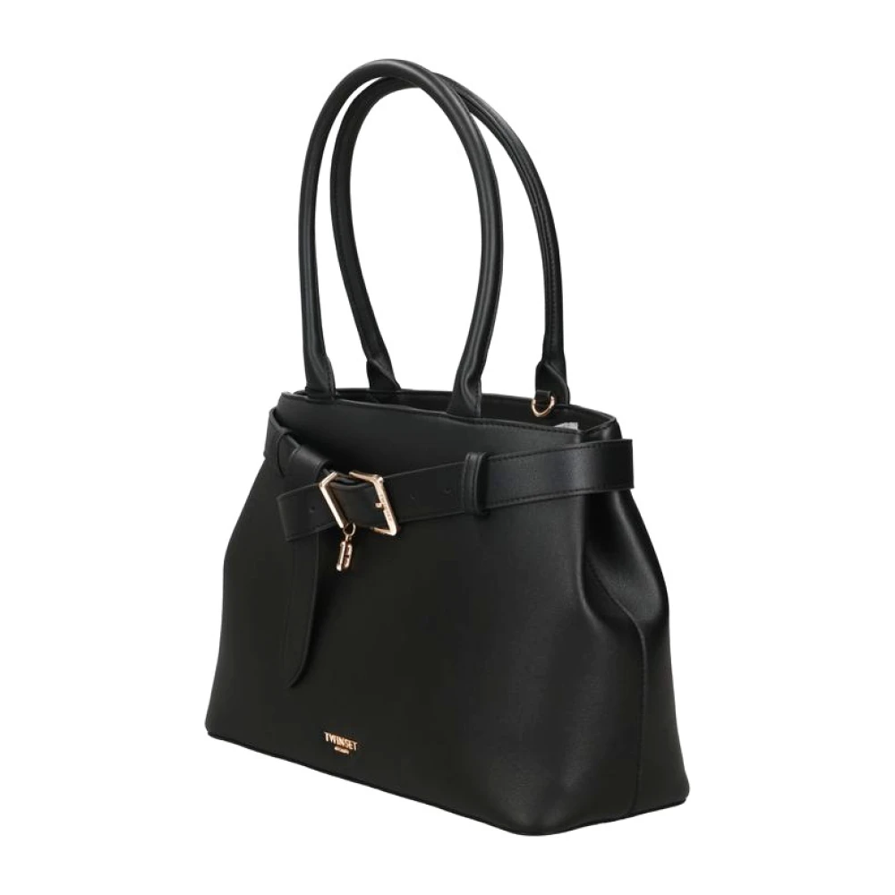 Twinset Voyage Shopper Tas met Band Black Dames