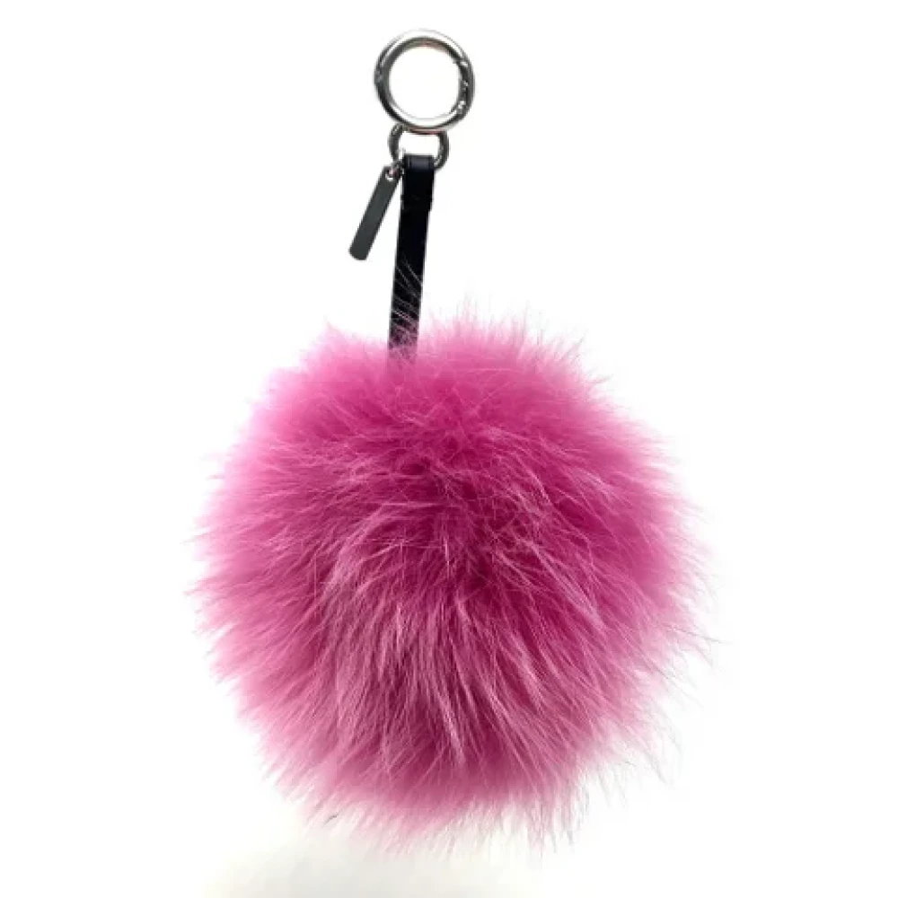 Fendi Vintage Pre-owned Fabric key-holders Pink Dames