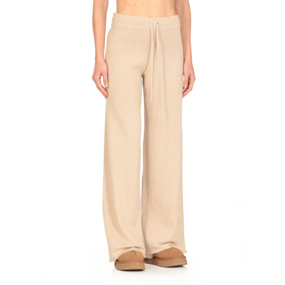 Saint Barth Beige Wolmix Elastische Taillebroek Beige Dames