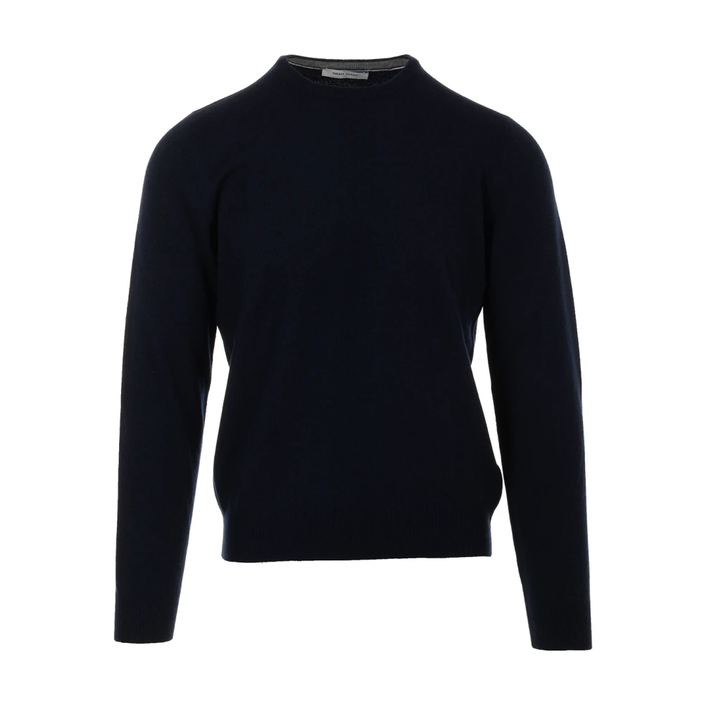 Gran Sasso Blauwe Sweater Paricollo Stijlvol Blue Heren