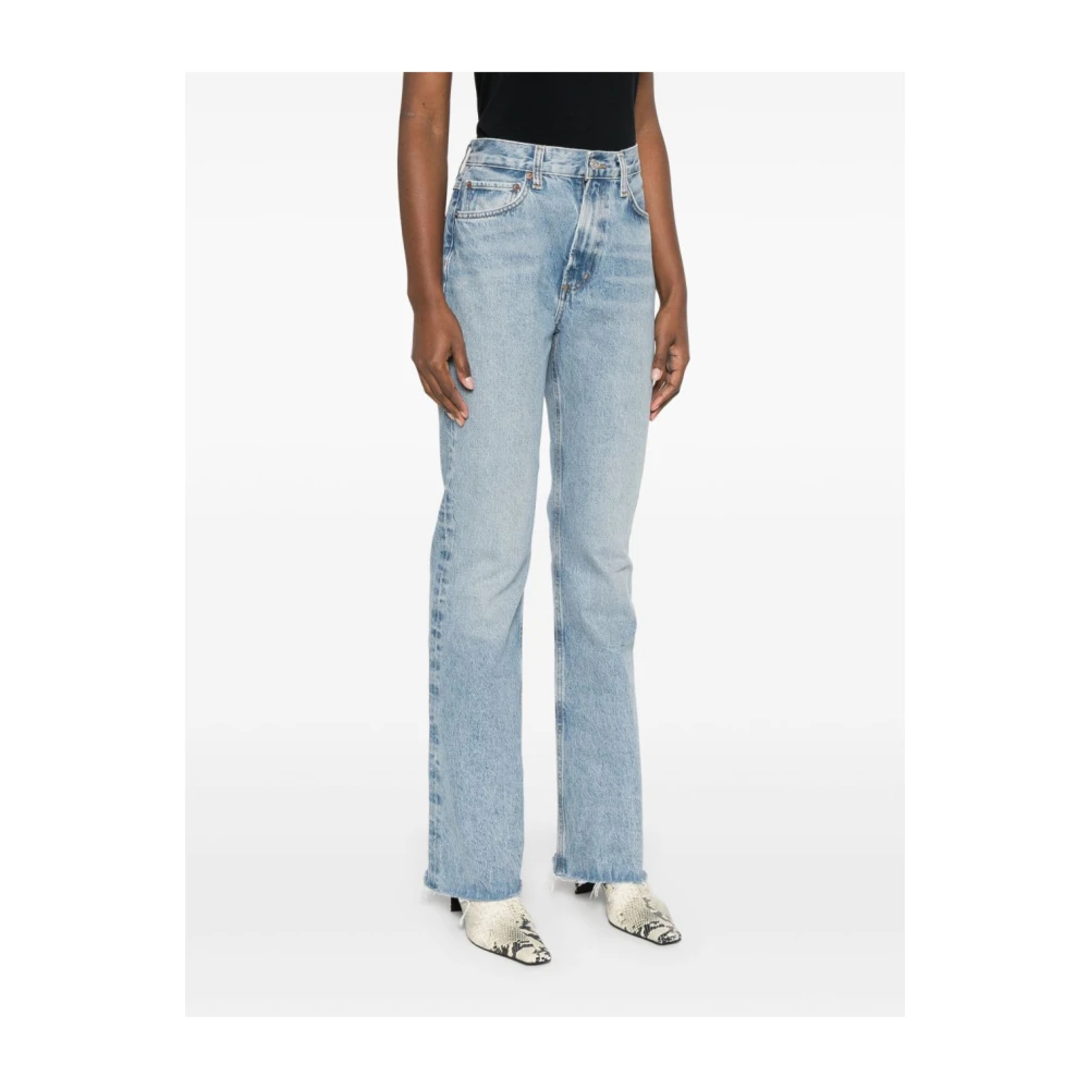 Agolde Leena Denim Jeans voor het podium Blue Dames