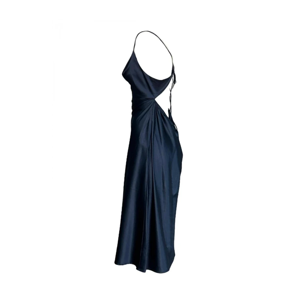 Molly Bracken Mouwloze polyester jurk met dunne bandjes Blue Dames