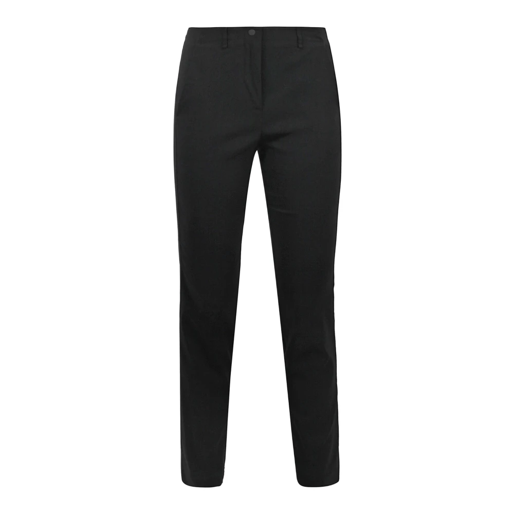 Liviana Conti Rechte pijp technische stof broek Black Dames