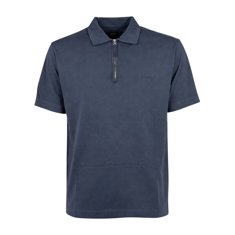 C.p. Company Men's Blue Polo Shirts, Xl, Polo Short Sleeve