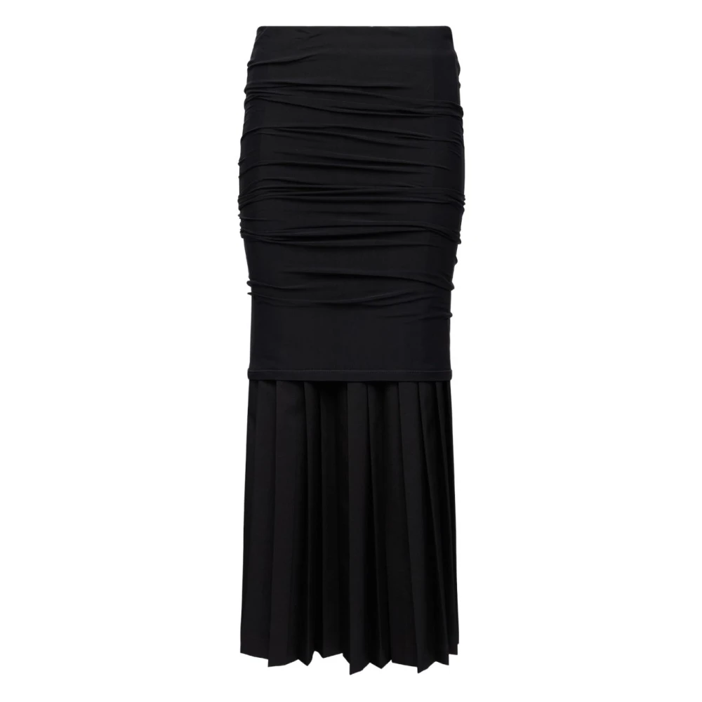 Mm6 Maison Margiela Women's Black Chic Nero Skirt Aw25