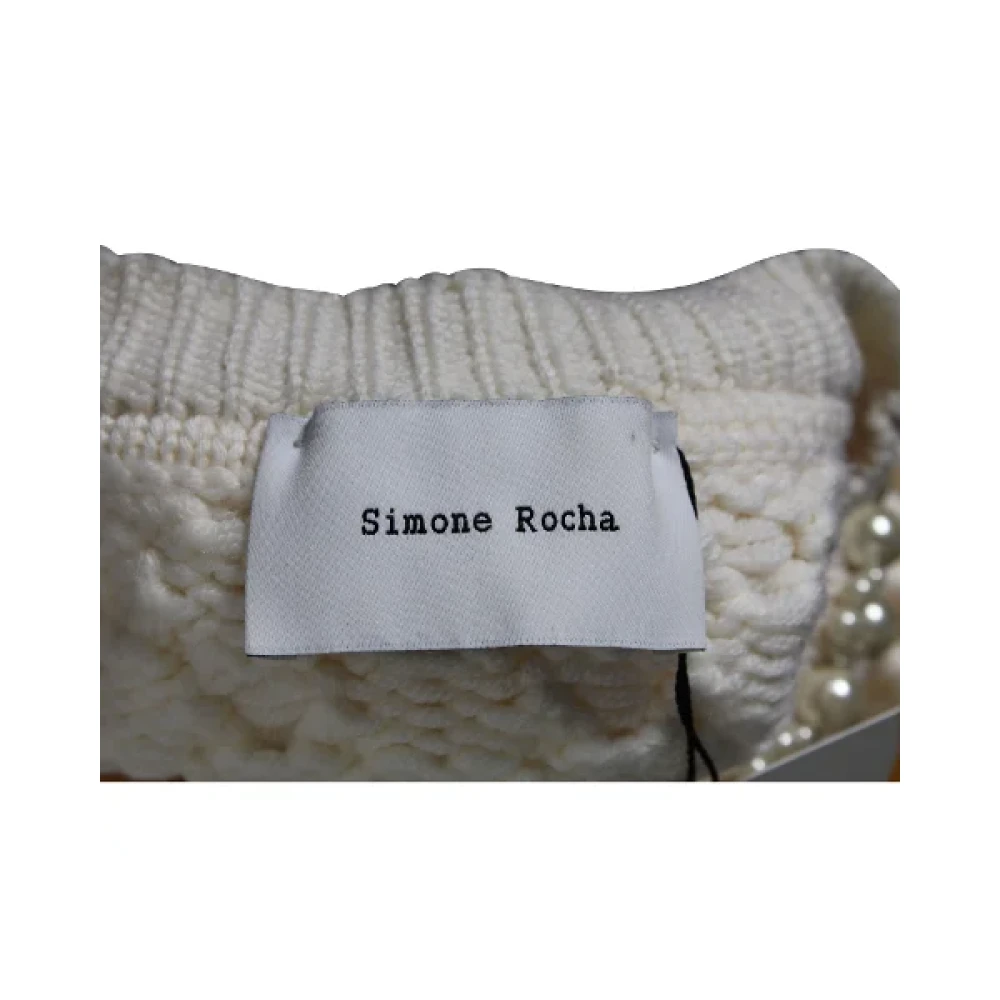 Simone Rocha Pre-owned Wool tops White Dames