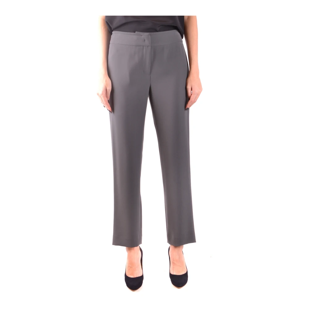 Armani Gray Straight Trousers, Female, M, Stylish Trousers