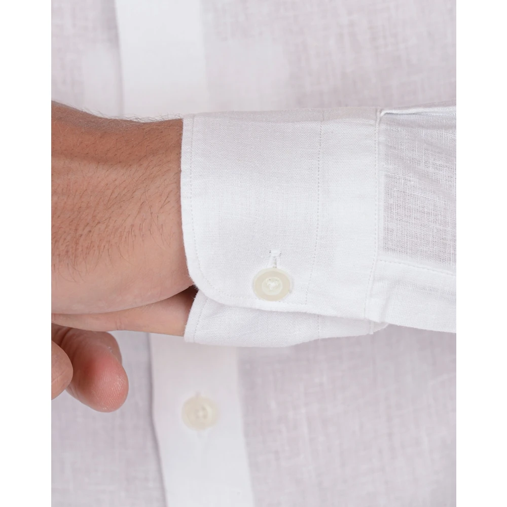 Daniele Alessandrini Slim Fit Koreaanse Stijl Overhemd White Heren
