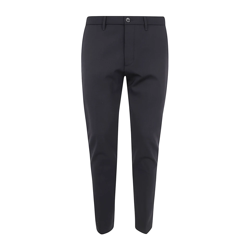Nine In The Morning Zwarte Slim Chino Broek voor Mannen Black Heren