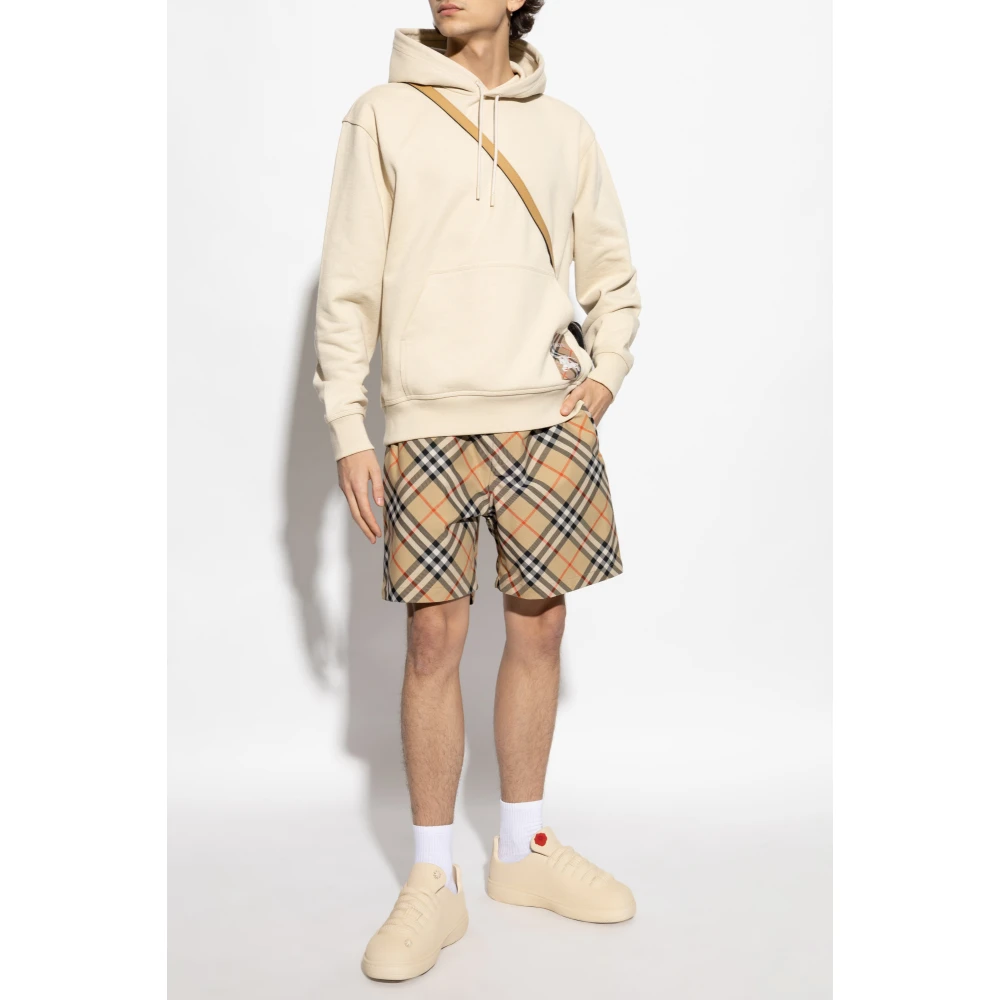Burberry Shorts met ruitpatroon Beige Heren