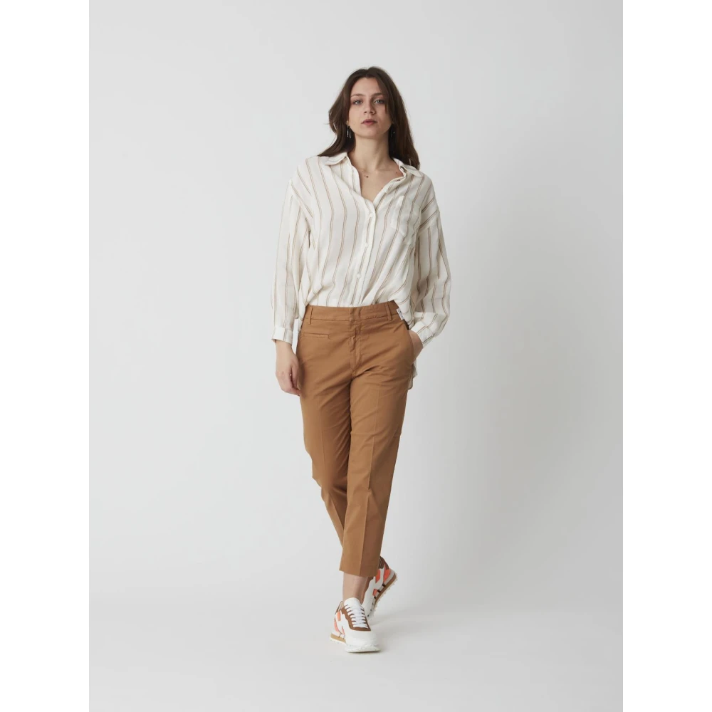 Dondup Ariel Broek Beige Dames