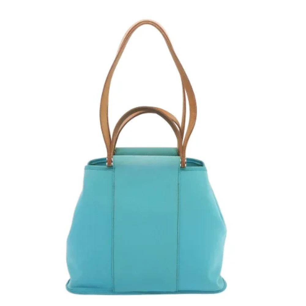 Hermès Vintage Pre-owned Canvas handbags Blue Dames