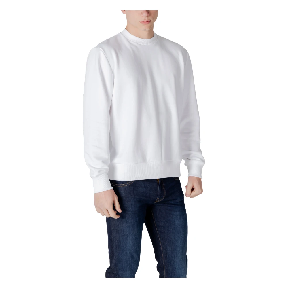 Colmar Katoen Polyester Hoodless Sweatshirt Collectie White Heren