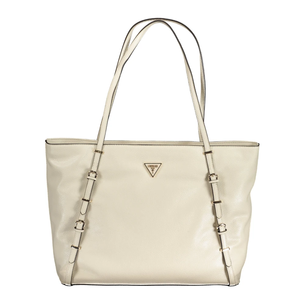 Guess Beige Schoudertas met Ritssluiting Beige Dames