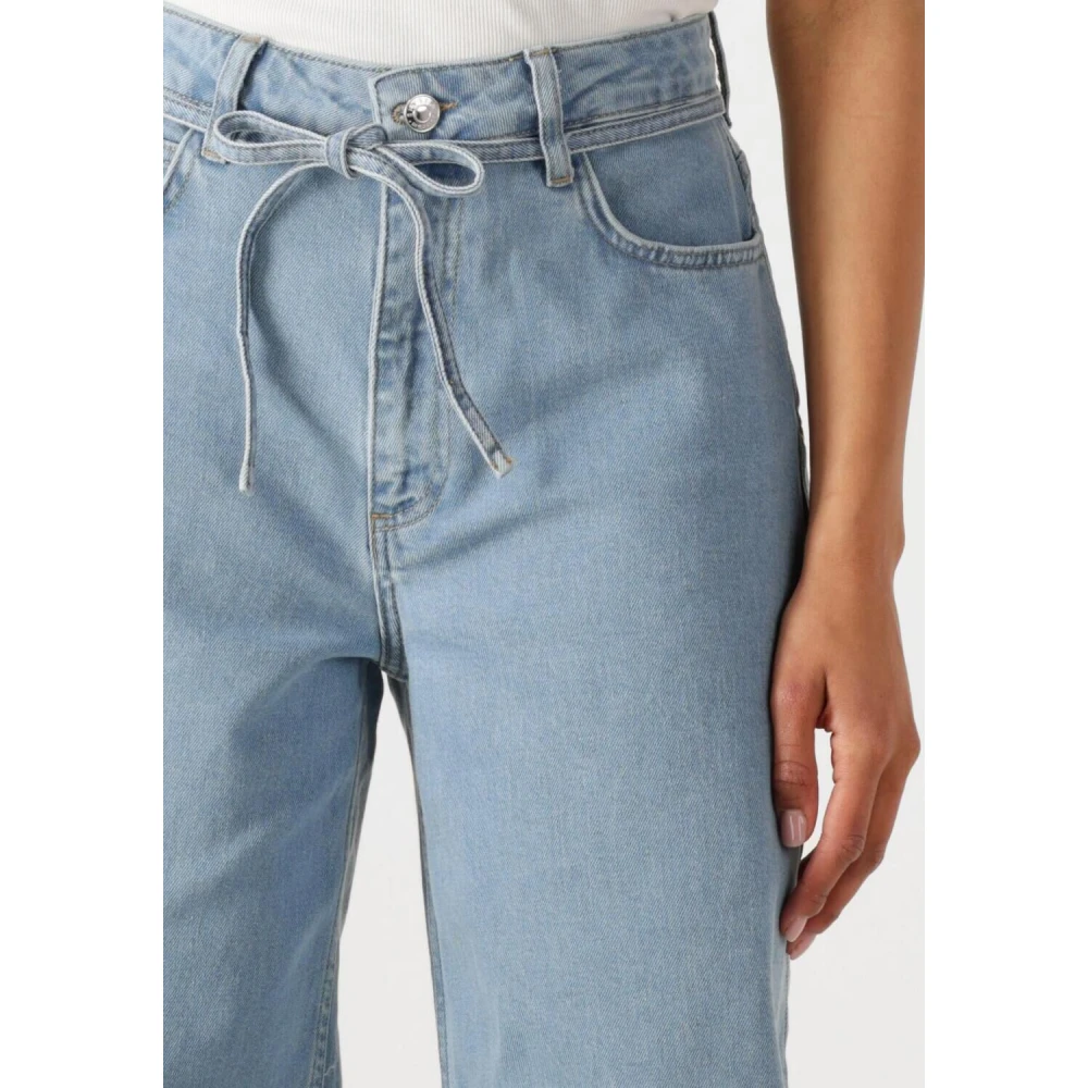Modström Isoldemd Solid Pants Wide Jeans Blue Dames
