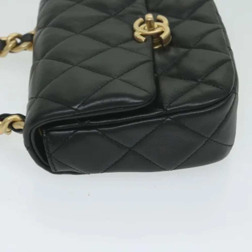 Chanel Vintage Pre-owned Leather chanel-bags Black Dames