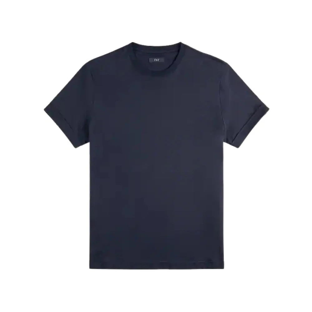 Fay Men's Blue T-Shirts, 2XL, T-Shirts And Polos