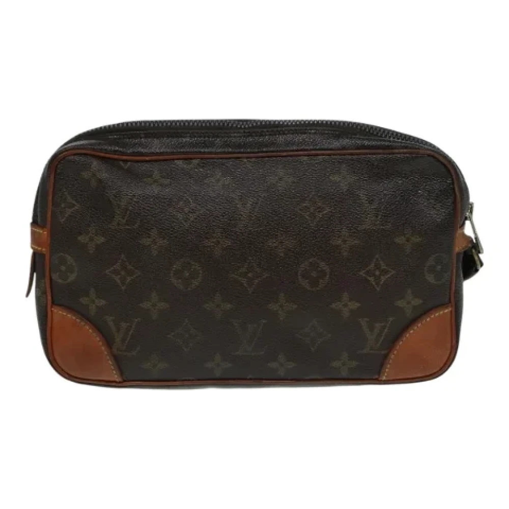 Louis Vuitton Vintage Pre-owned Canvas clutches Brown Dames