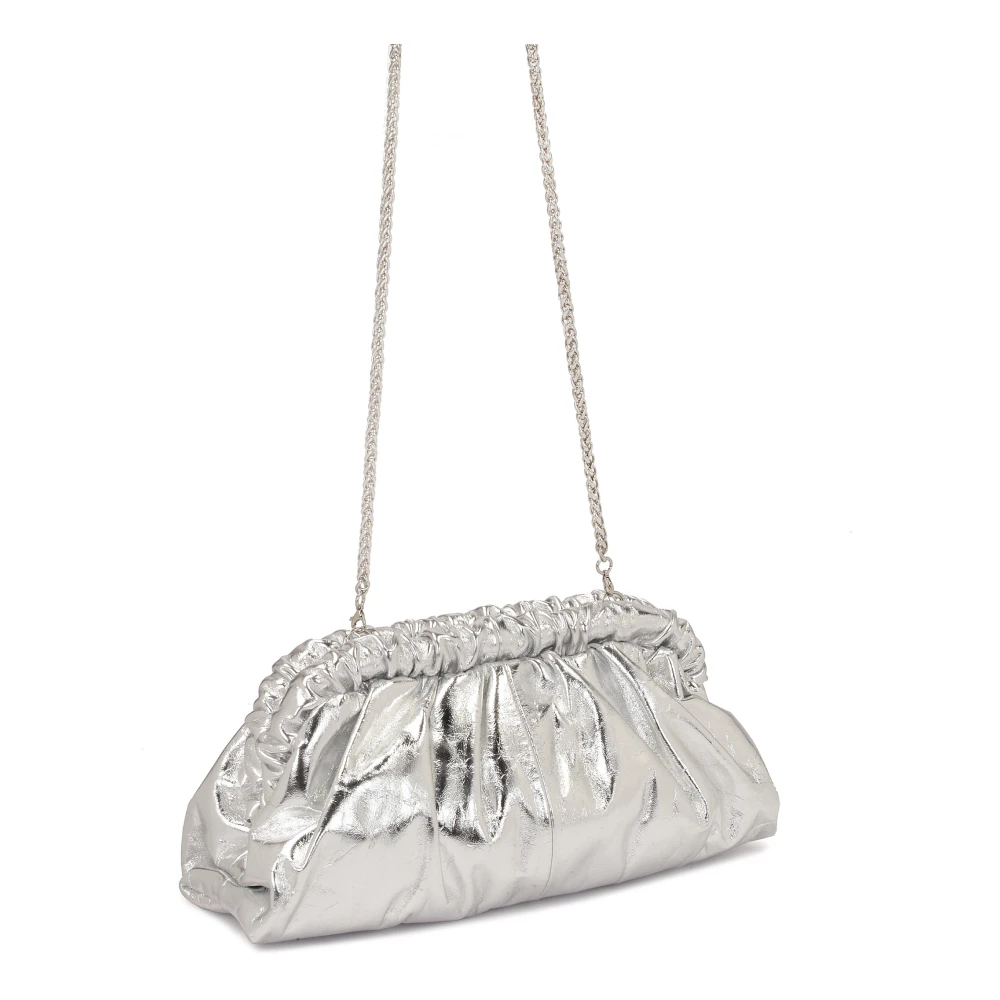 Kazar Zilver metallic effect handtas Gray Dames