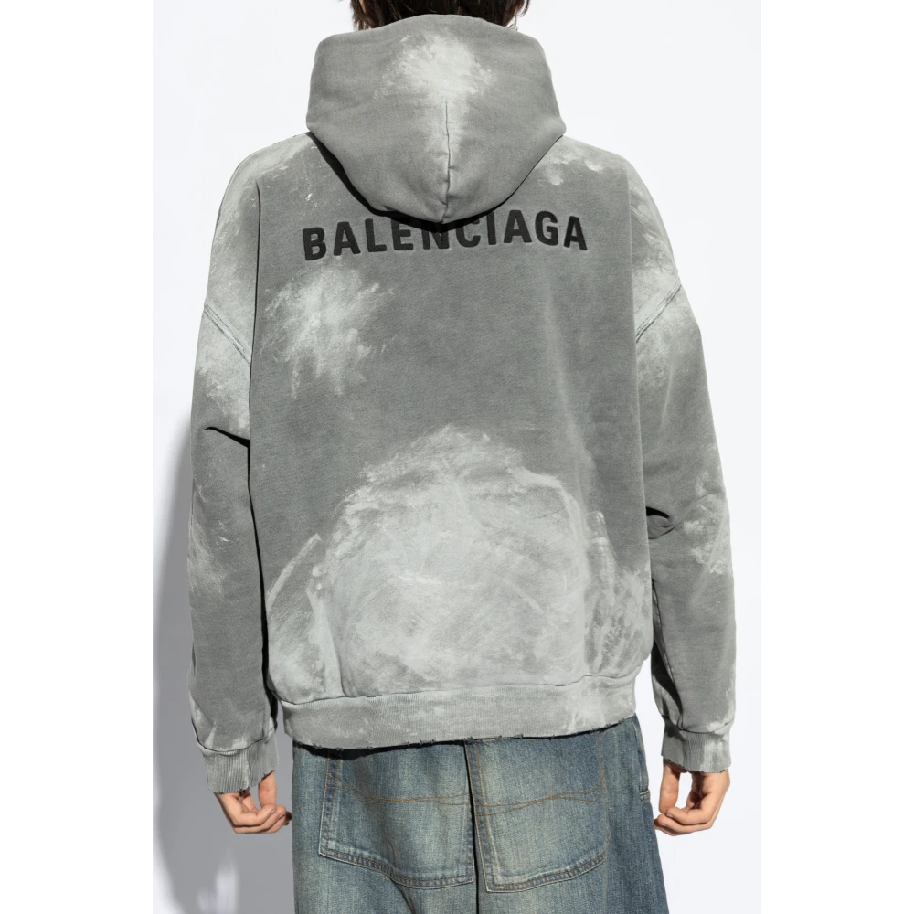 Balenciaga Sweatshirt met logo Gray Heren