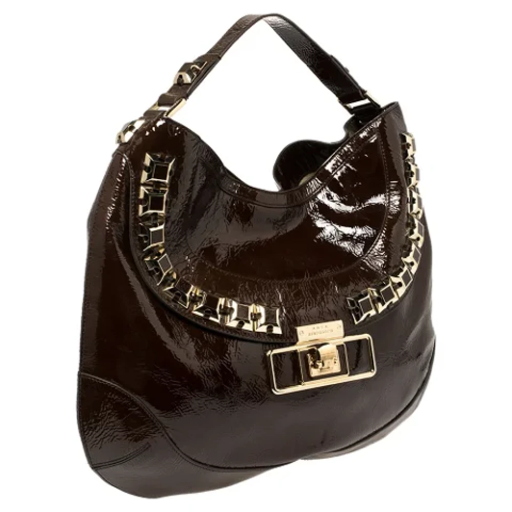 Anya Hindmarch Pre-owned Leather handbags Brown Dames