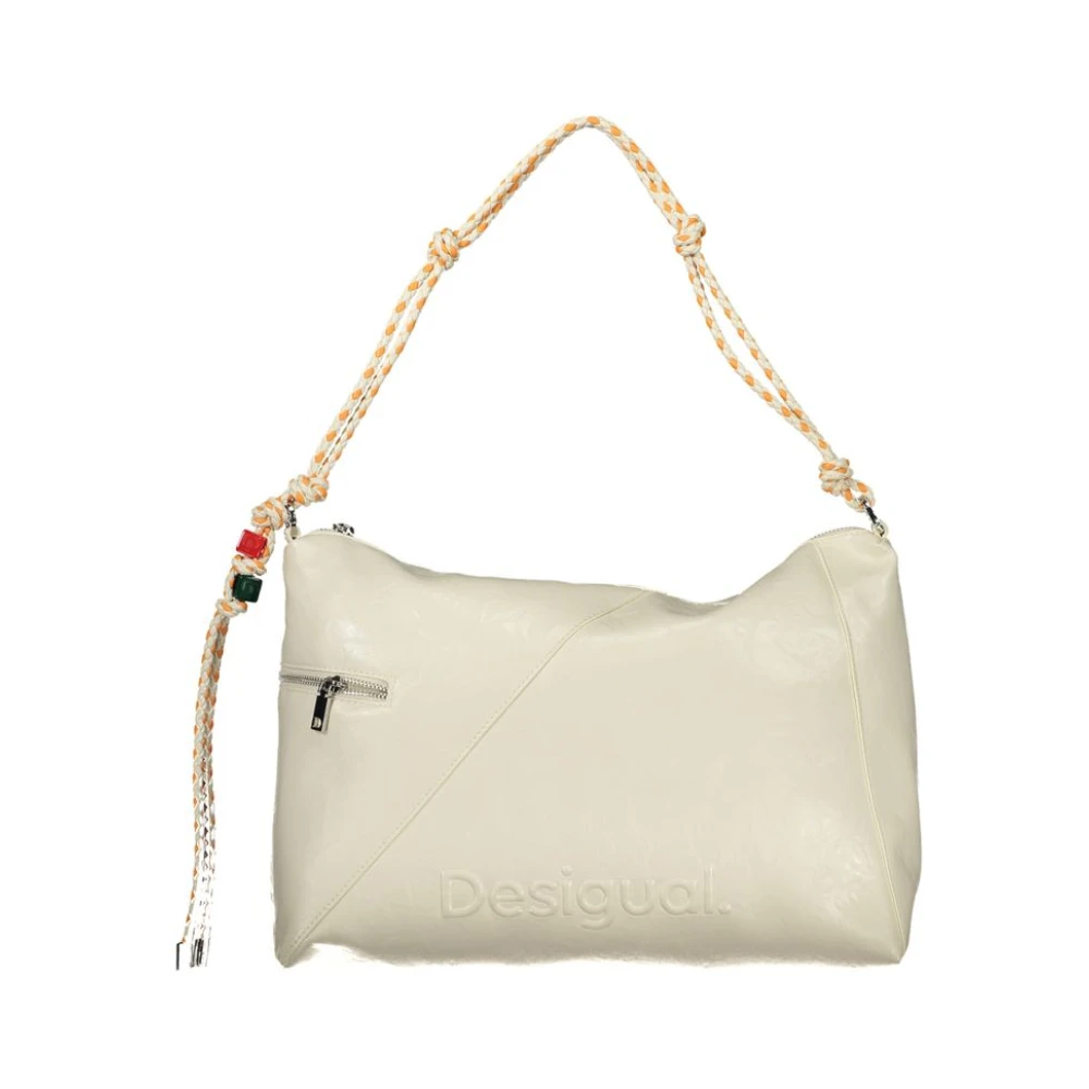 Desigual Half Logo Bag Leiria 2.0 - Female - Shoulder Bags - White - One Size - Bags - Image 5
