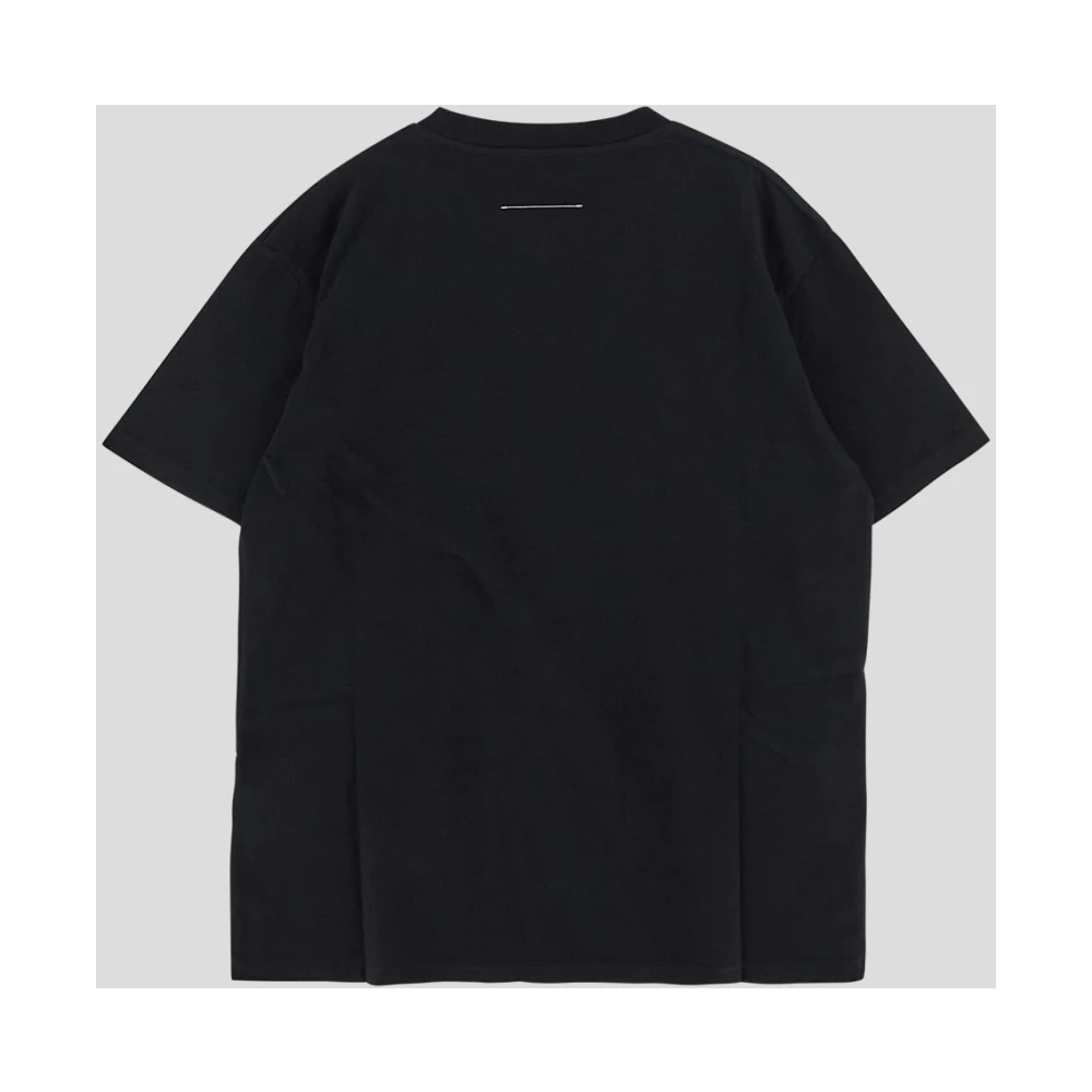 MM6 Maison Margiela Katoenen Logo T-Shirt Black Dames