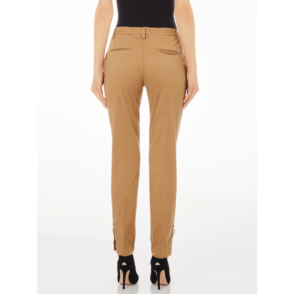 Liu Jo Beige Chino Broek voor Moderne Vrouwen Brown Dames