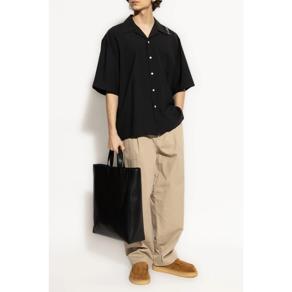 Marni Kortemouwenshirt Black Heren