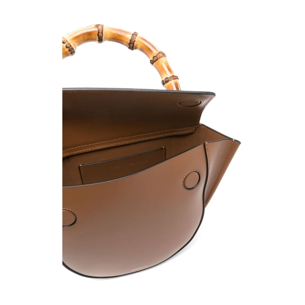 Wandler Bruine Schoudertas met Handvat en Overslag Brown Dames