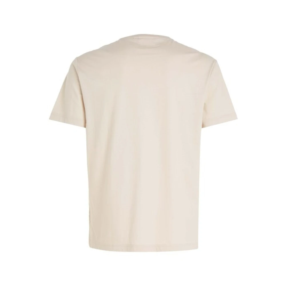 Calvin Klein Moderne Liquid Touch Katoenen T-Shirt Beige Heren