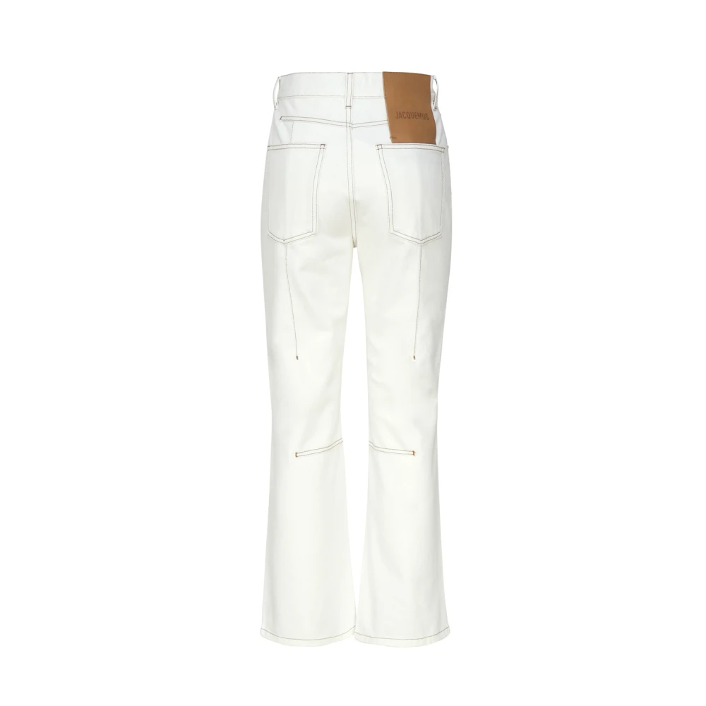 Jacquemus Flared Jeans White Dames