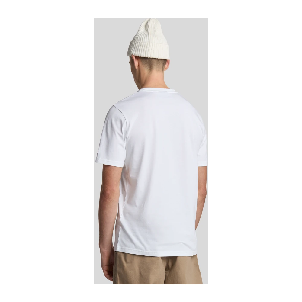 Lyle & Scott SS T-shirts Gevestigde Erfgoed Grafisch T-Shirt White Heren