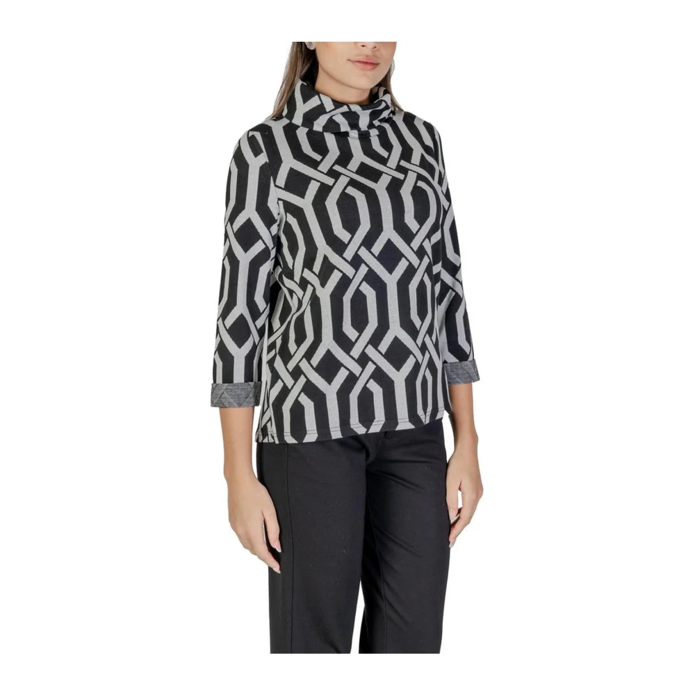 Street One Gebreide Trui Herfst Winter Collectie Black Dames