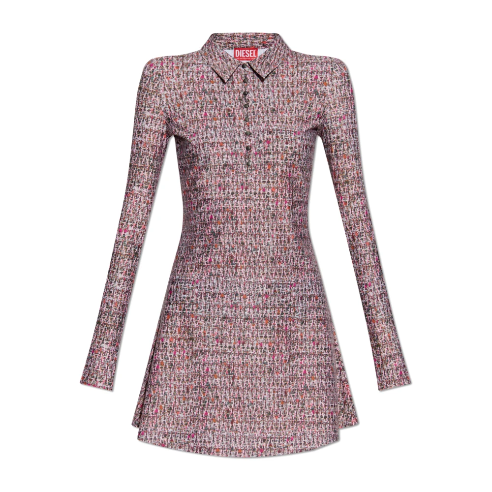 Diesel Donna Rosa Abiti, L, New,