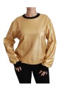 pull-en-coton-or-et-noir-a-col-rond