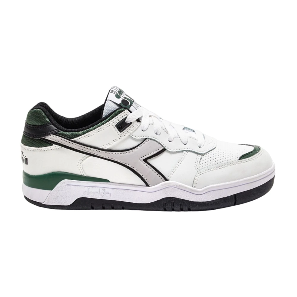 Diadora Men's White Vintage Tennis Sneaker Icon - Sneakers - 10 Uk - Shoes