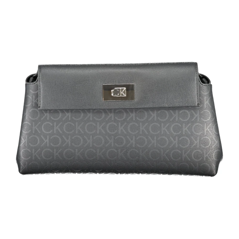 Calvin Klein Zwarte Schoudertas met Verstelbare Band Black Dames
