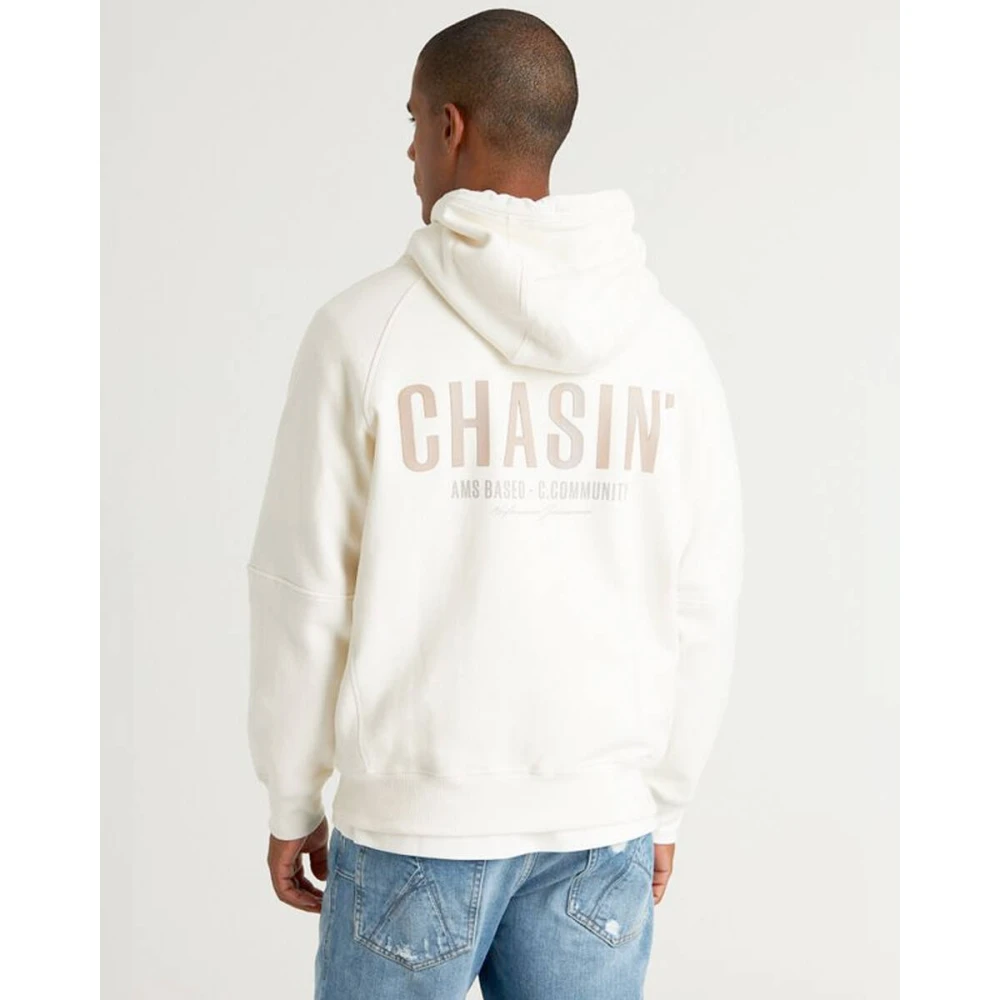 Chasin Burgemeester Hood Sweatshirt White Heren