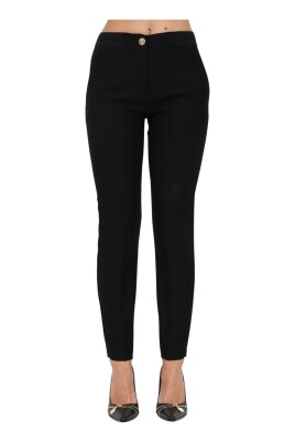 black-designer-jeans-with-gold-button-and-logo-waistband