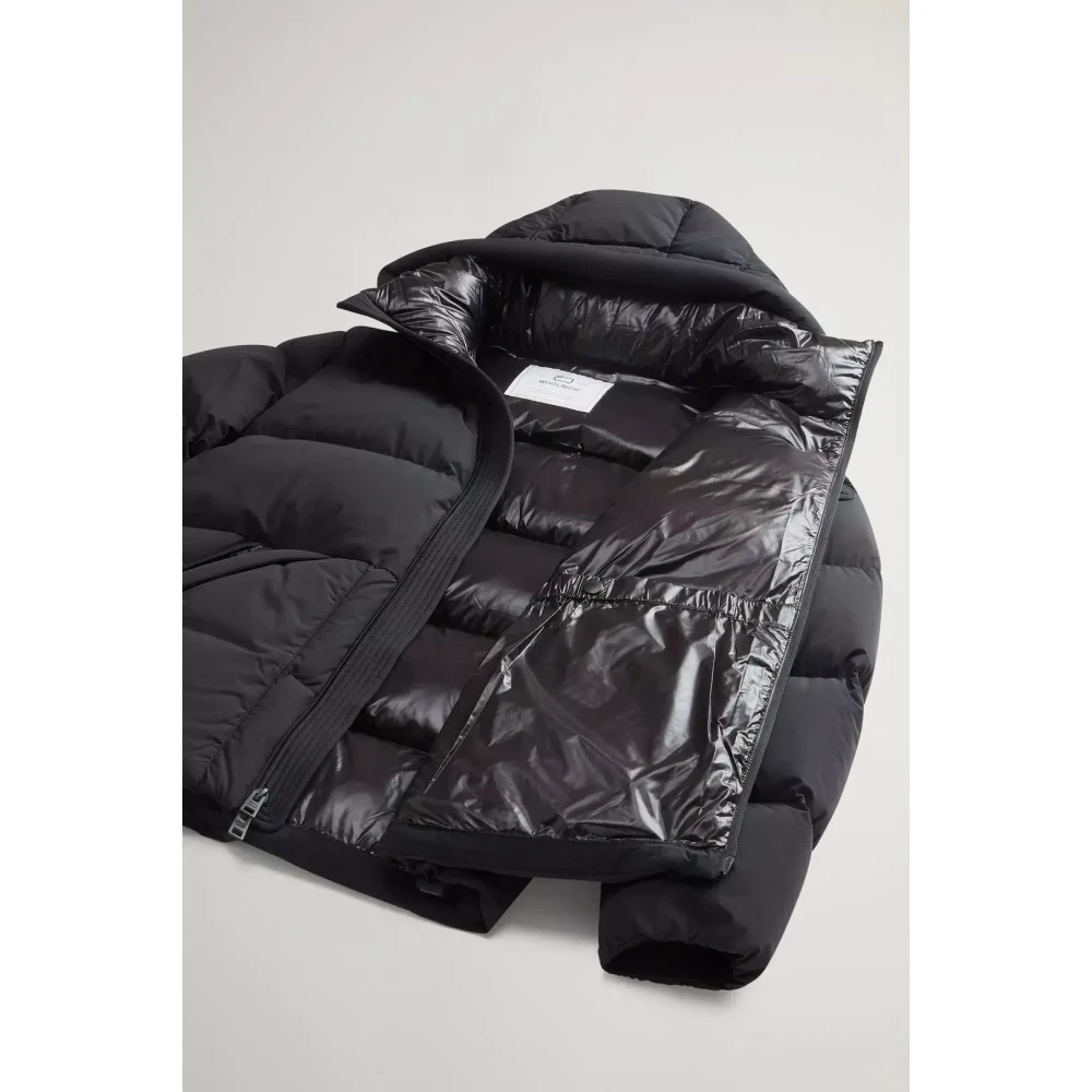 Woolrich Black Down Jacket Sierra Supreme Black Heren