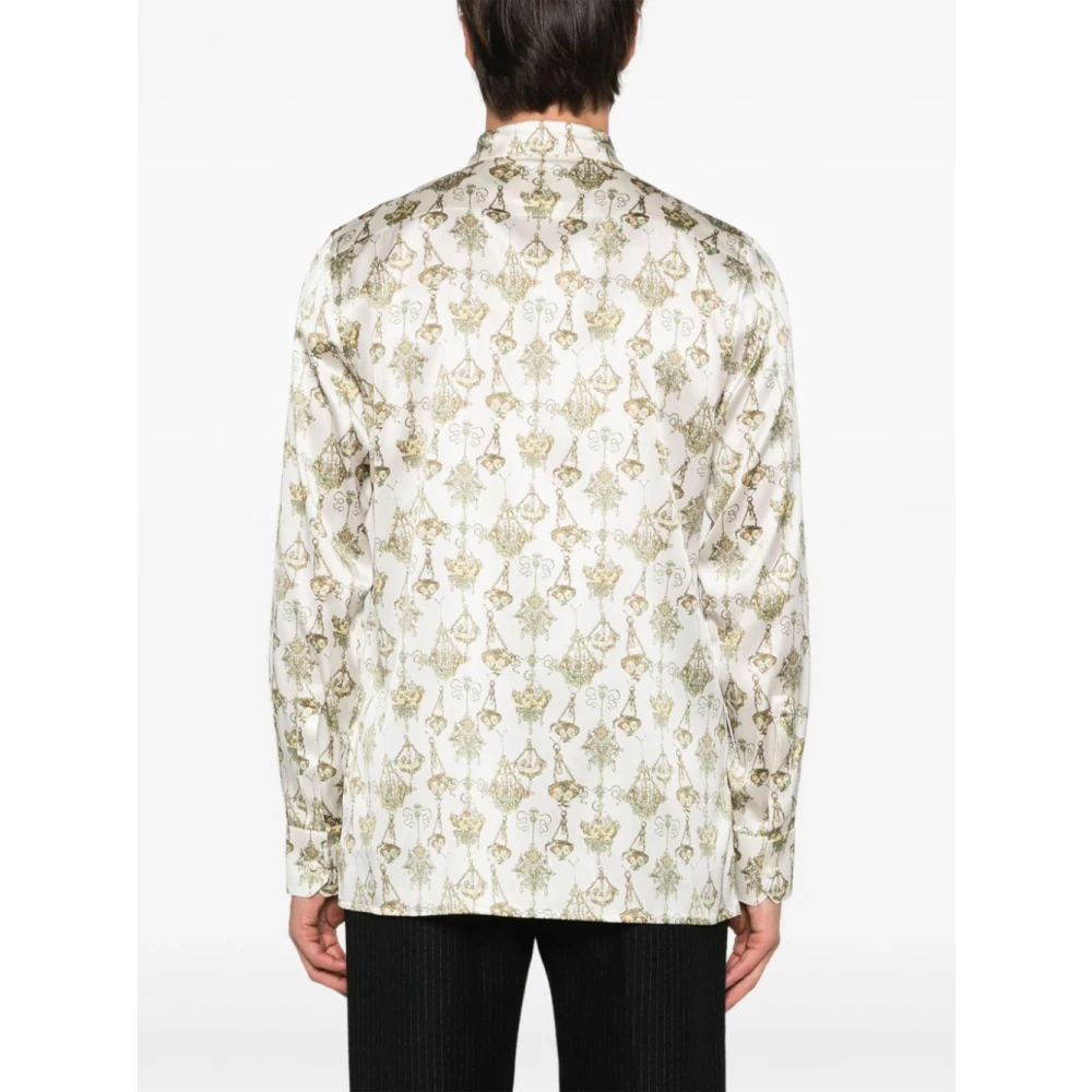 Givenchy Overhemd met chandelierprint van zijde Beige Heren