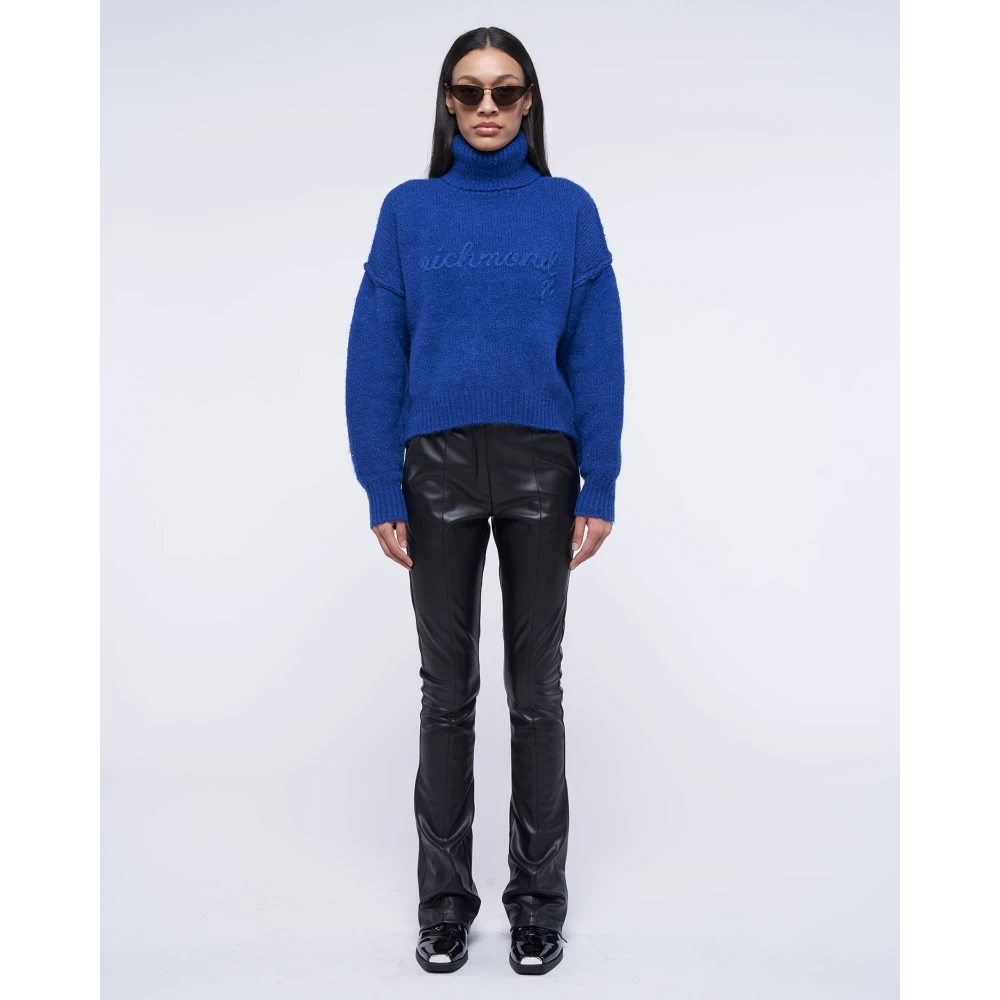 John Richmond Dolcevita oversized met logo Blue Dames