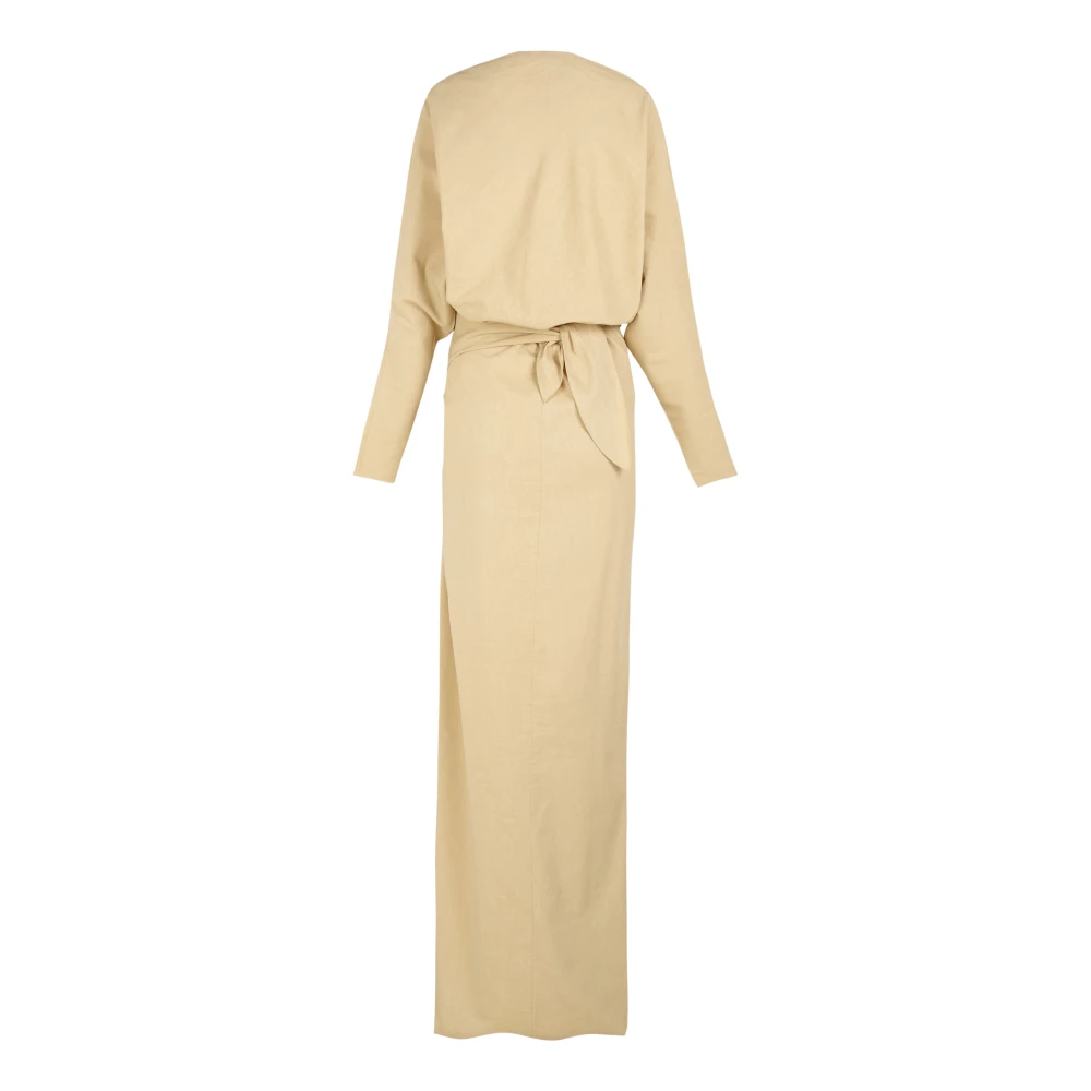 Cortana Mite lang beige jurk Beige Dames