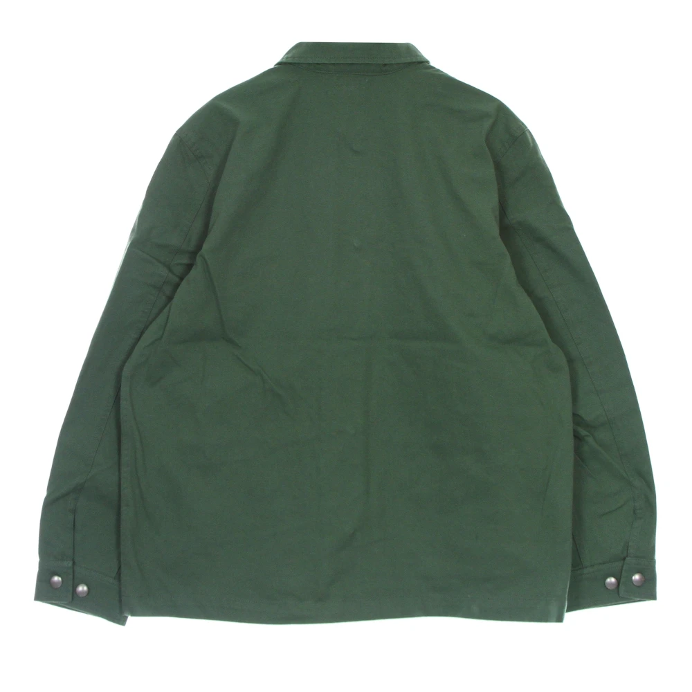 Obey Zomer werkjas met kraag knopen Green Heren
