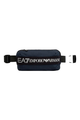 blue-unisex-waist-bag-with-black-band-and-white-logo