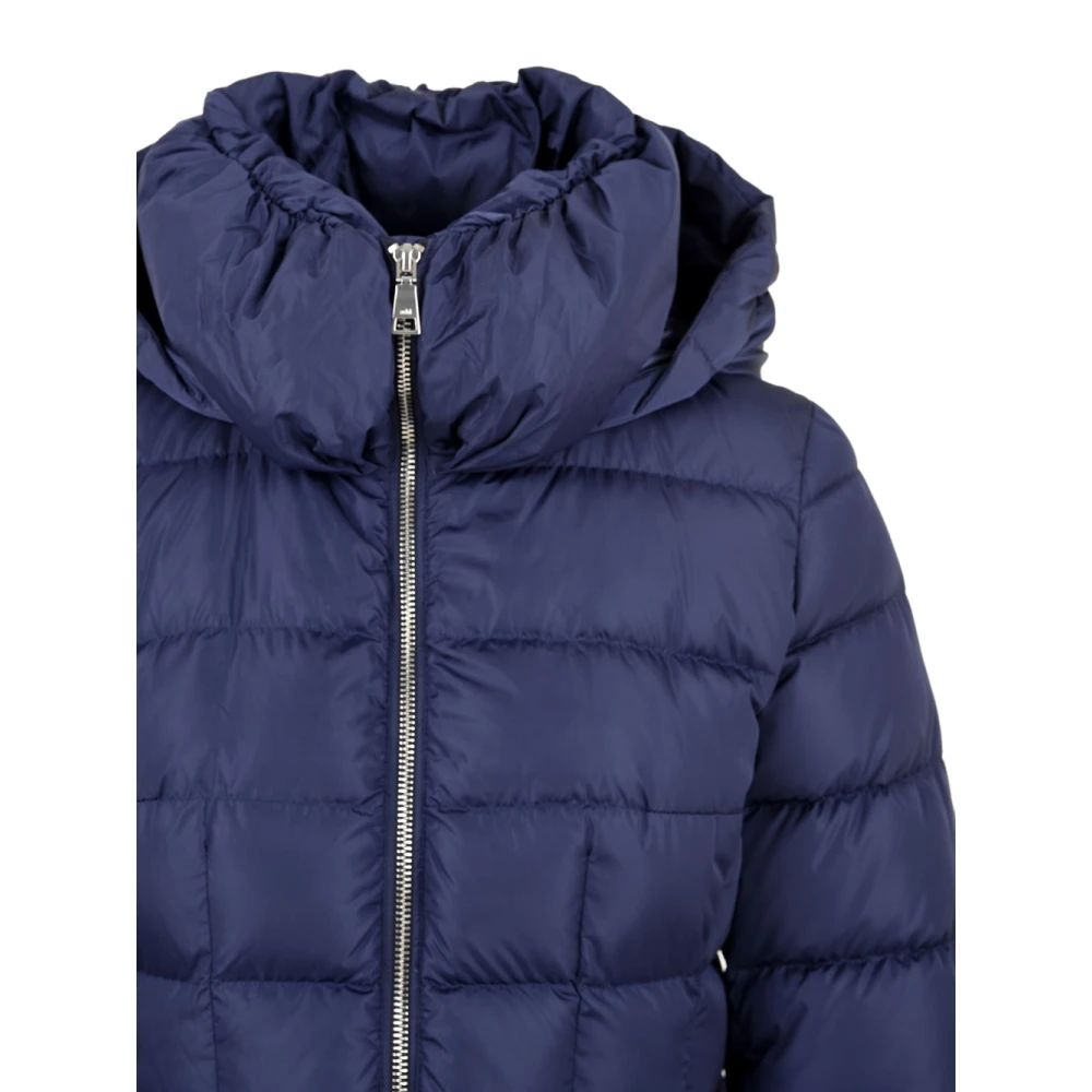 add Jas met ritssluiting aan de voorkant en capuchon Blue Dames