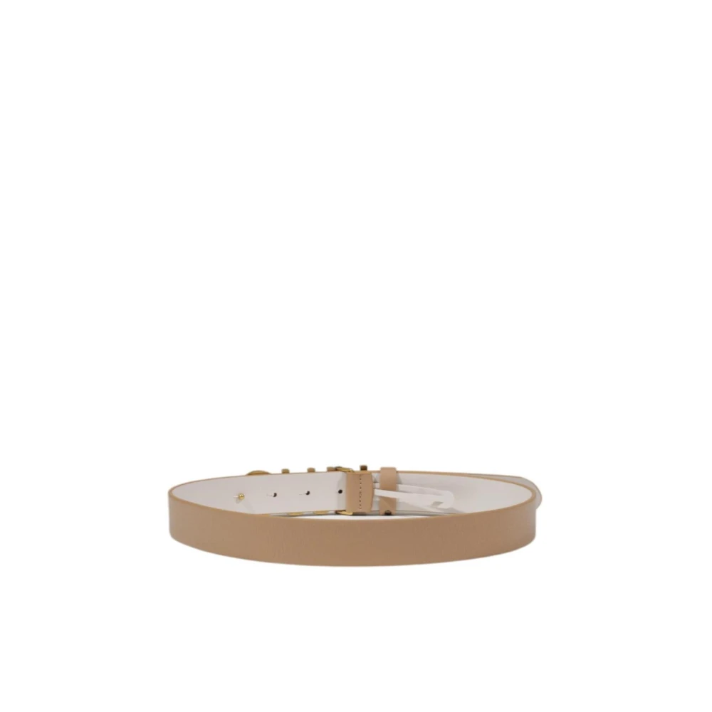 Liu Jo Beige Leren Kristallen Gesp Riem Beige Dames