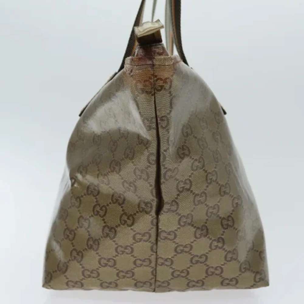 Gucci Vintage Pre-owned Canvas handbags Gray Dames